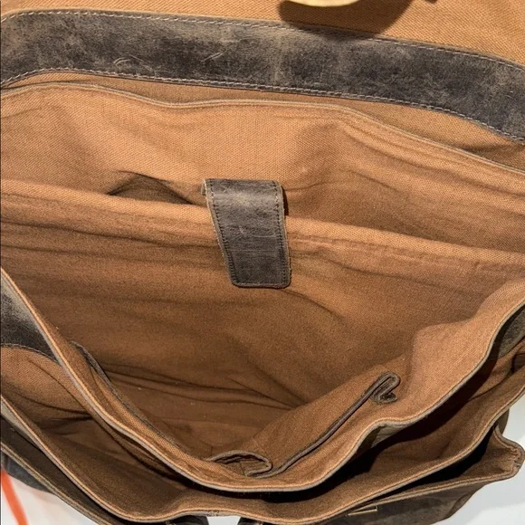 Brown Leather Messenger Bag - Picture 13 of 17